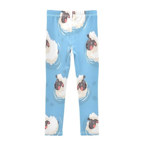Bolaz Toddler Girls Leggings Printed Yoga Pants Leggings Sheep Swimming for Kids2