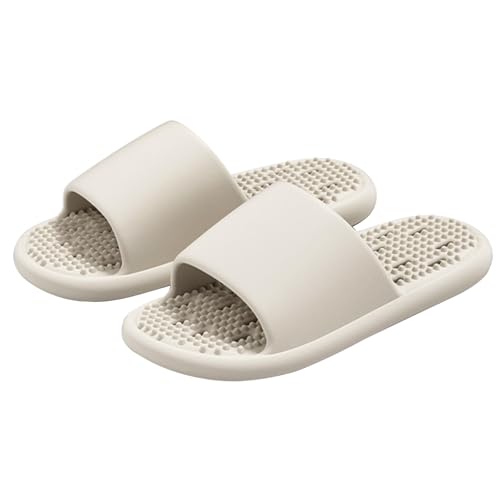 Shower Shoes with Drain Holes Slippers for Women and Men, House Slipper Quick Drying Slides Bathroom Beach Sandals Lightweight Non-Slip