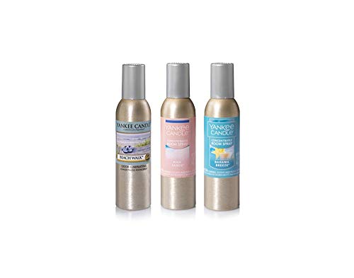Yankee Candle 3 Pack Summer Favorites Fragrances. Bahama Breeze, Pink Sands And Beach Walk Concentrated Room Spray 1.5 Oz. #TOP8