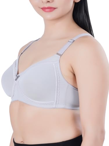 Image of Womens Seamless Padded Bra | Non Wired | Detachable Straps | Everyday Comfort | Full Coverage