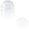 Super Z Outlet Clear Plastic Acrylic Bath Bomb Mold Shells Molding Balls Kit (60mm, 12 Pack)