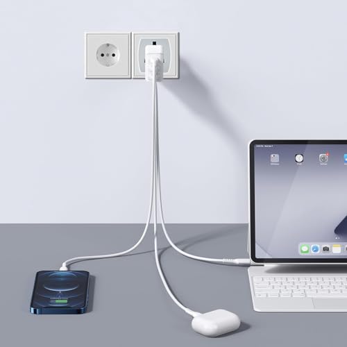 rts Universal Travel Adapter, International All in One Worldwide Travel Adapter and Wall Charger Compatible with, 224 + Countries with Multi Power Outlet Electrical Plug Mobile,Laptop,Tablets,Camera