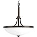 Progress Lighting P500054-020 Topsail Three-Light Inverted Pendant, Antique Bronze