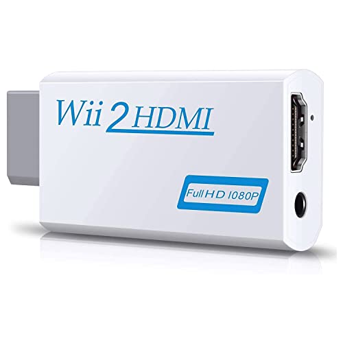 Wii to HDMI Converter, Wii to HDMI Adapter 1080P Output Video Audio Adapter HDMI Converter Compatible with Nintend0 Wii/HD/HDTV