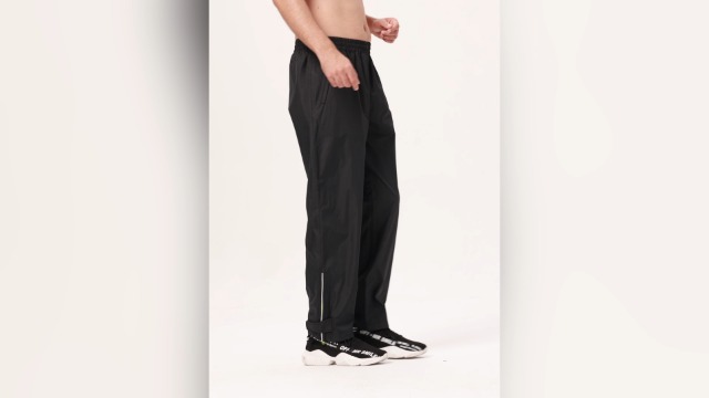 Pantaloni Antipioggia Uomo KUTOOK - Impermeabili E Riflettenti Per Moto E Trekking - Foto 3