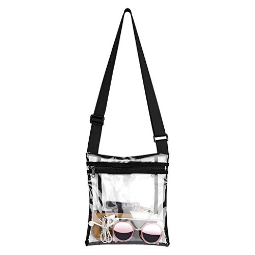 Fashion TPU Clear Body Messenger Bag Transparent Handbag for Men Women Outd3