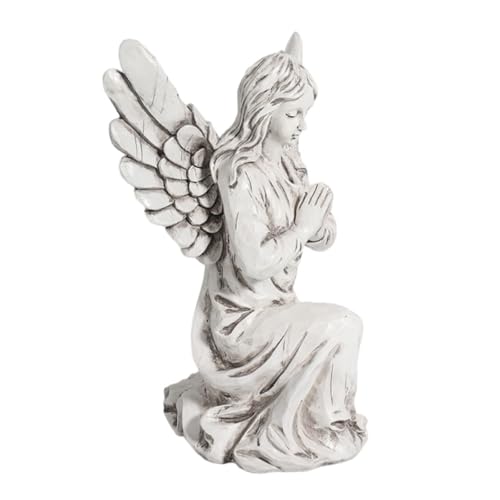 Statue ange blanc en résine faite main, un chef-d'œuvre décoratif unique - 2