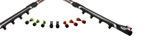 Barnett Spitfire Blow Dart Gun Pack, With One-Way Mouthpiece For Safety, 8 Suction Cup Darts, Multicolor Target, 2-Pack, Black #TOP1
