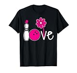 Women Bowling-Shirt Girls Love Team Bowling Vintage T-Shirt