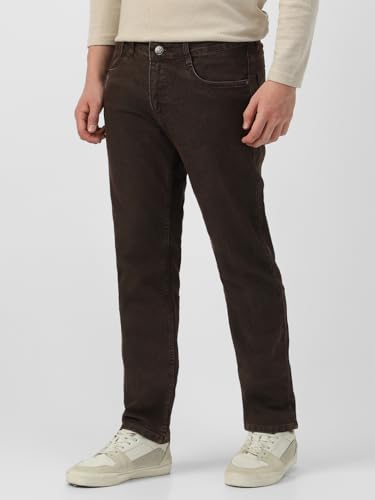 Image of NeoStreak Men's Regular Fit Washed Jeans Stretchable