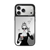 CASETiFY ミラー iPhone 17 Pro Max ケース [鏡面(スマホカバー) / MagSafe対応/指紋防止] - Elegant lady - シルバー (ブラックバンパー)
