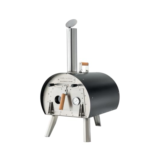 LOUIS TELLIER - MARCEL Wood Fired Outdoor Oven - Portable Oven for Camping, Picnics, and Backyard Cooking - Black - Image 2