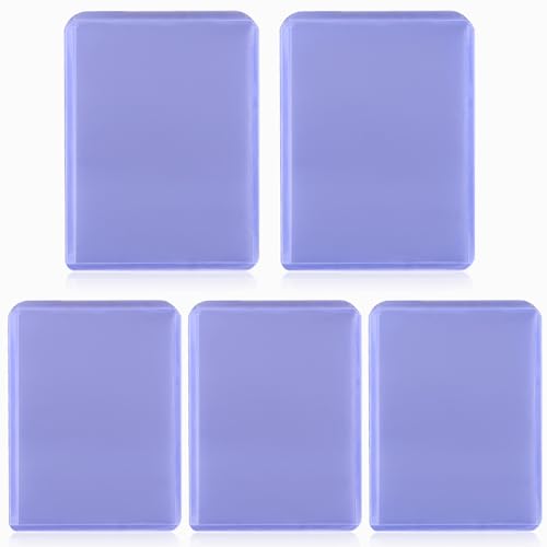 Zhufas 125 piezas de toploader, sobre de mapa de 3 'x4, compatible tarjetas colectivas de mangas Pokemon como esta, tarjetas de béisbol, tarjetas deportivas