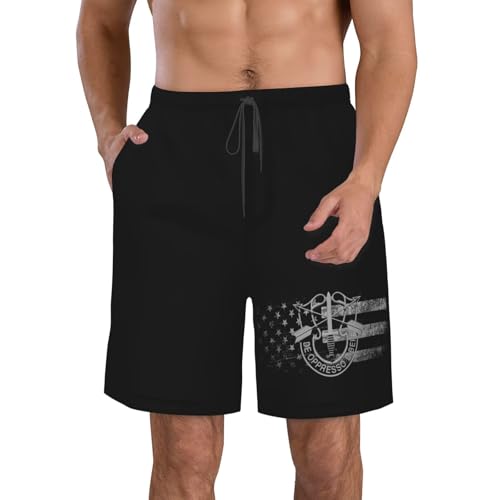 Us Special Forces Insignia Men's Beach Shorts Men's Casual Pants Summer Shorts Men Pants