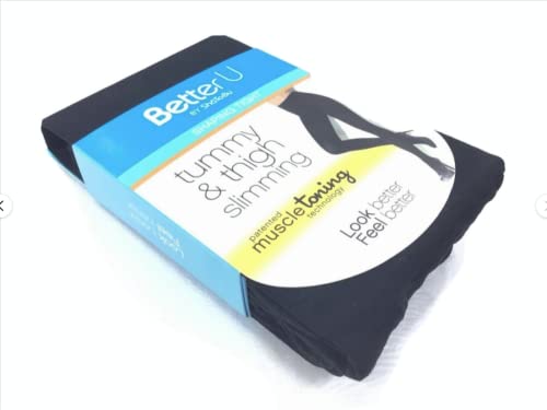 Image of Better U Shaping Tights with Toning Techonology 12850A Black - L