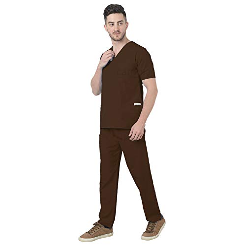 Image of Cambia Scrub Suits for Doctors Men /OT Dress Unisex (M, Brown)