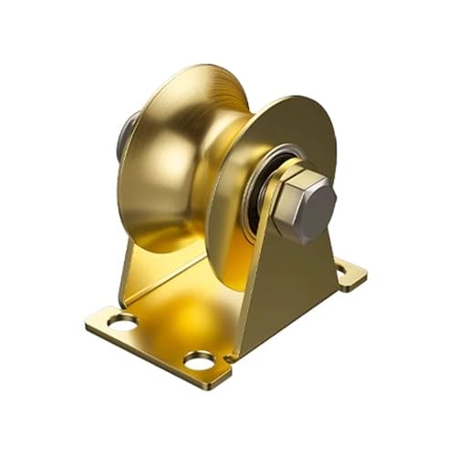 LHX U-Shaped Pulley Track Wheel Groove Wheel 4-inch Sliding Door Angle Iron Wheel Heavy-Duty Guide Wheel Fixed Pulley(3 inch)