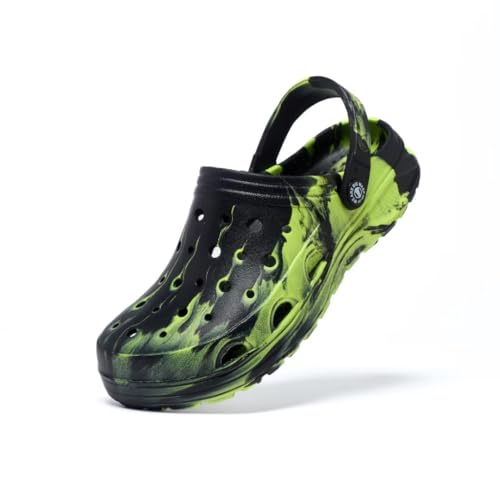 Image of Kids Boys&Girls Black Camouflage Clogs Children's Beach Shoes Classic Marbled Tie Dye Clog Little Kid