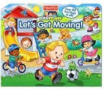 Paperback Let's Get Moving: Little People Book