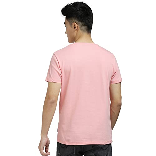 Image of Jack & Jones Men's Cotton Solid Slim Fit Crew Neck T-Shirt