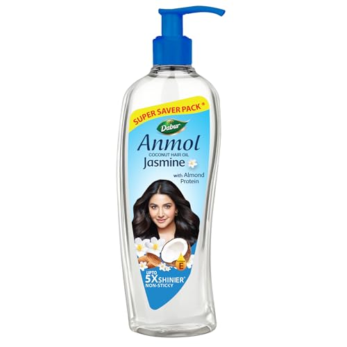 Image of Dabur Anmol Jasmine Coconut Hair Oil, 475ml |Strong, Soft & Shiny Hair