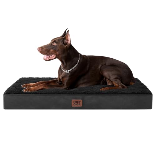 Image of EHEYCIGA Orthopedic Dog Bed Large with Removable Washable Cover, 44IN Black