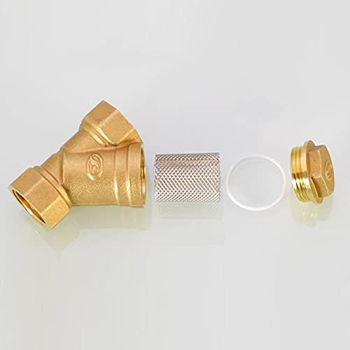 Joywayus 7QQ-FER-20380 Brass 1/2 Inch Female Thread Y Shaped Strainer Filter Valve Pipe Fittings Adaptor Connector thumb #1