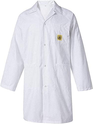 SCHOFIC ANTISTATIC [ESD] SAFE Unisex Lab Coat/Apron/Jackets [CHECKED BOX FABRIC] -White (XX-LARGE, PACK OF 2) (B09SXTZWNP) Amazon Price History, Amazon Price Tracker