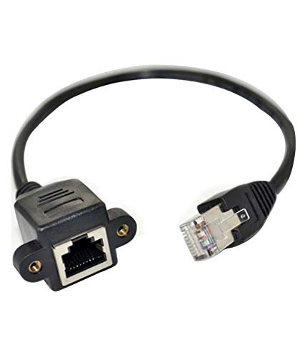 HK eCart - 30Cm Lan Cable - Ethernet Network Cat6 Cat5e Cat5 Extension Patch Lead - 30 CM RJ45 Male to Female Extension Cord - Screw Panel Mount - 0.3M (B08ZKFKYXJ) Amazon Price History, Amazon Price Tracker