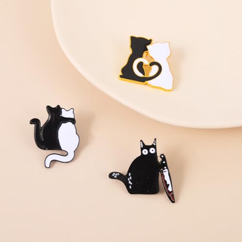 Image of Cute Enamel Pins Cartoon Lapel Pin Brooch Badge for Backpack Jackets Funny Tiger Pins for Gift Anime Enamel Pin for Clothing Hat Decoration