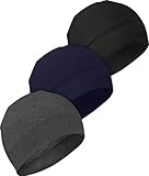 JarseHera Cotton Skull Caps for Men Women,Breathable Sleep Cap Moisture-Wicking Helmet Liner Soft Beanie for Hair Loss