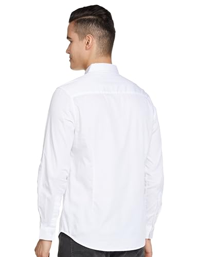 Image of The Indian Garage Co Men Regular Fit Placement Embroidered Full Sleeves Spread Collar Casual Shirt