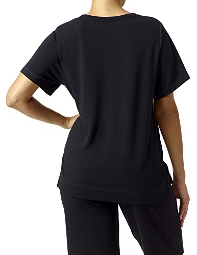Image of HUE Women's Solid French Terry Long Sleeve Lounge Tee