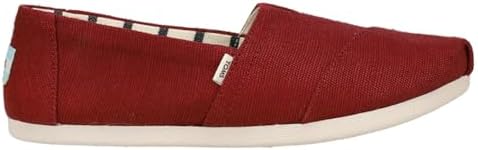 TOMS Womens Alpargata Heritage Solid Slip On Flats Casual - Red - Size 12 B | Image 2