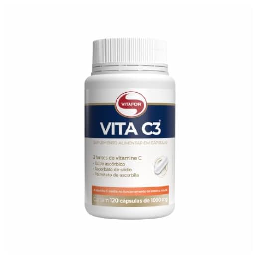 Kit 2X: Vita C3 Vitamina C 1000mg Vitafor 120 Cápsulas