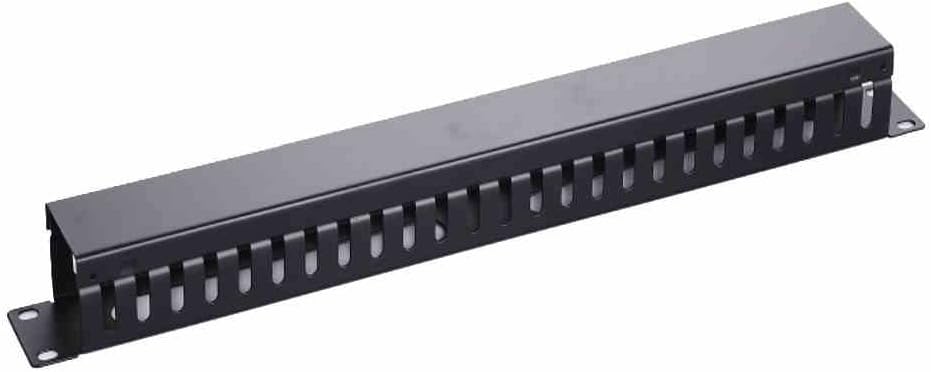 XFORM 1U 24 Slot Rack Mount Horizontal Cable Manager Duct Raceway for 19" Server Rack