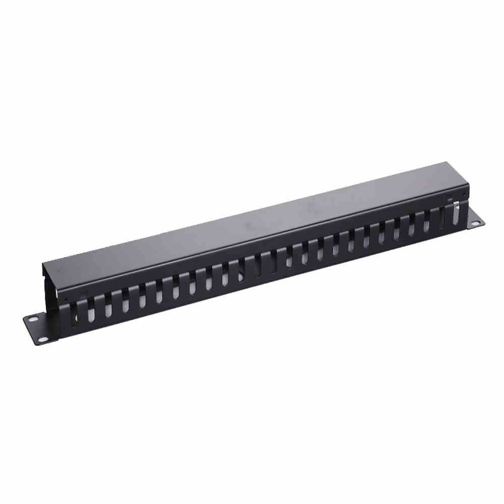 XFORM 1U 24 Slot Rack Mount Horizontal Cable Manager Duct Raceway for 19" Server Rack