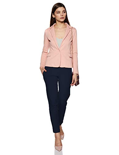 Image of Rupa Women's High Rise Softline Cotton Blend Knitted Pant with Zip Pocket,All-Purpose Fashion for Western, Ethnic, and Casual Wear - Full-Length, Solid Color, Pack of 1