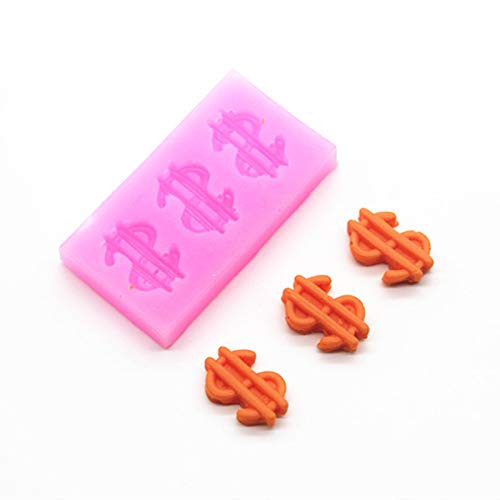 Cestony Mini Us Dollar Symbol Silicone Molds for DIY Cake Fondant Biscuit Cookies Sugar Chocolate Hard Candies Dessert Decor(4 Pes) - Image 4