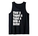 Lista de Ingredientes de Comida India Naan Receta Divertida Camiseta sin Mangas