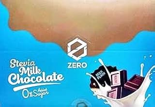 شوكولاتة بالحليب بدون سكر مضاف من ستيفيا، حليب سادة - 12 عبوة