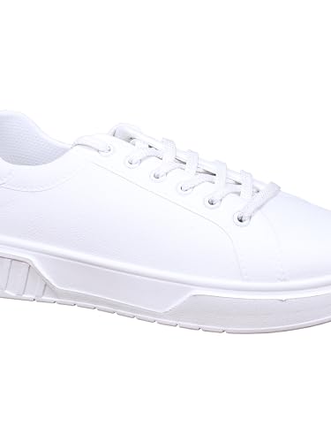 Image of Impakto Men's Sneakers | Lightweight & Washable Casual Shoes | Comfortable Lace-Up Shoes, Office & Travel | Soft Cushioned Insole & Slip Resistant