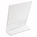 TRIPLE STRENGTH Acrylic Sign Holder 8.5 x 11 inches (Pack of 3) 3mm Thick Break Resistant Heavy Duty Hard Plastic Slanted Back Design, Perfect for Indoor and Outdoor Use. Saintsberry