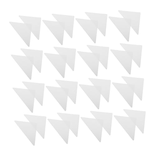 BESPORTBLE 50pcs Collar Stays Adhesive Triangle Shape Collar Protectors Self-adhesive