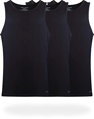 Pair of Thieves Men's Tank Top Undershirts 3 Pack - Slim Fit, Soft & Breathable Tank A Shirt - Comfortable Men's Undershirts