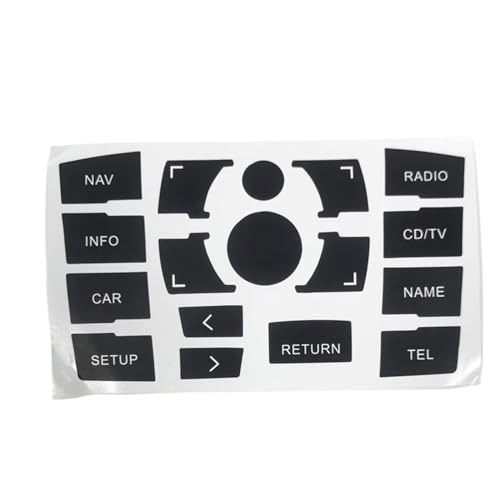 Intérieur de voiture Audi A6 net : sticker bouton de commande navigation usé