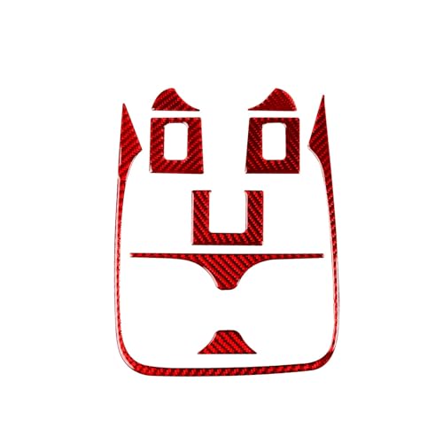 Autocollant pour de voiture intérieur console centrale carbone rouge CRV 2012-2016