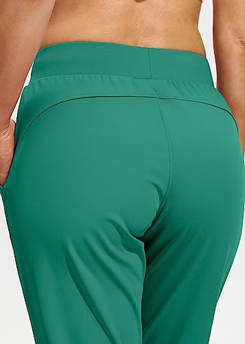 Image of Libin Women's Joggers Pants Athletic Casual Sweatpants Petite /Regular /Tall | Running, Workout, Gym, Yoga, Lounge, Travel, Golf Clothes with Pockets, 4 way stretch, Tapered, Dance Trousers