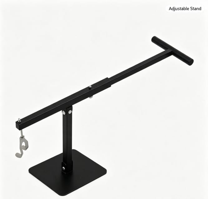 Manual Iron Trash Compactor, Height Adjustable Compactor with Hook — view 2