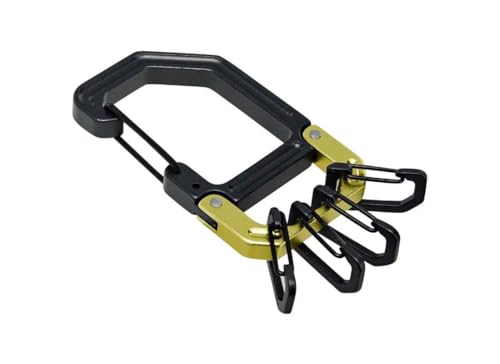 Hillman Group RSC 5040526 Apex Carabiner Key Chain Black & Green